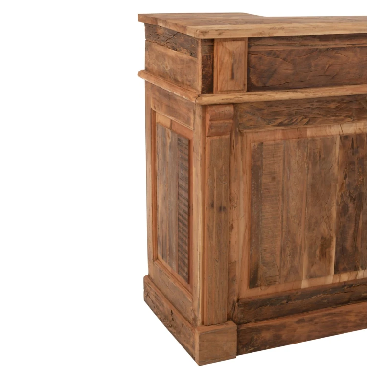 Bar en bois rangements multiples