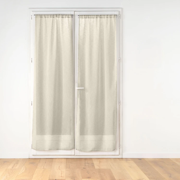 Ösenschal aus gewebtem Voile für Fenstertür
