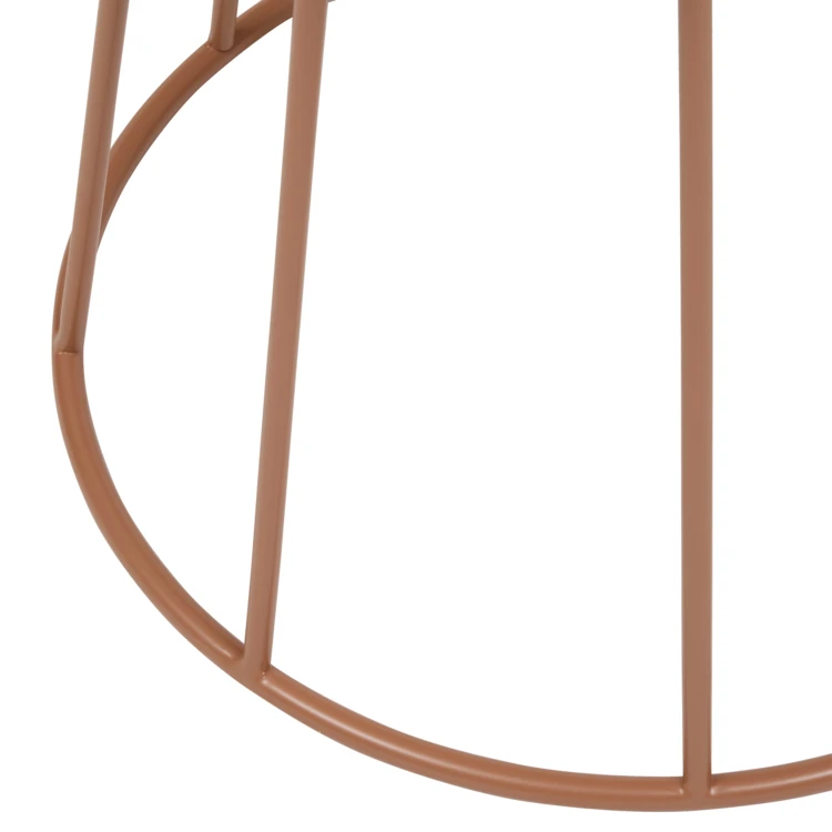 Table d’appoint ronde en acier