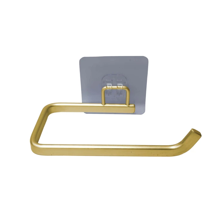 Porte-papier WC adhésif en aluminium sans perçage