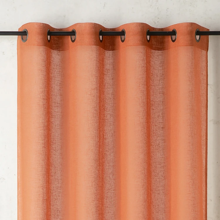 Cortinas lisas y de rejilla de poli/lino