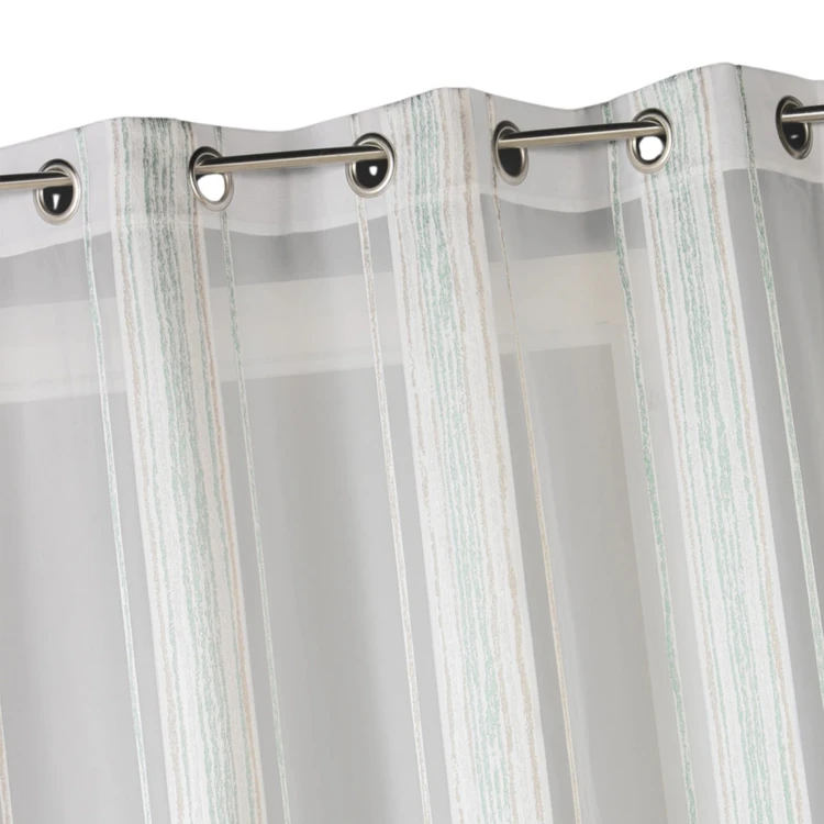 Cortina de jacquard con finas rayas verticales