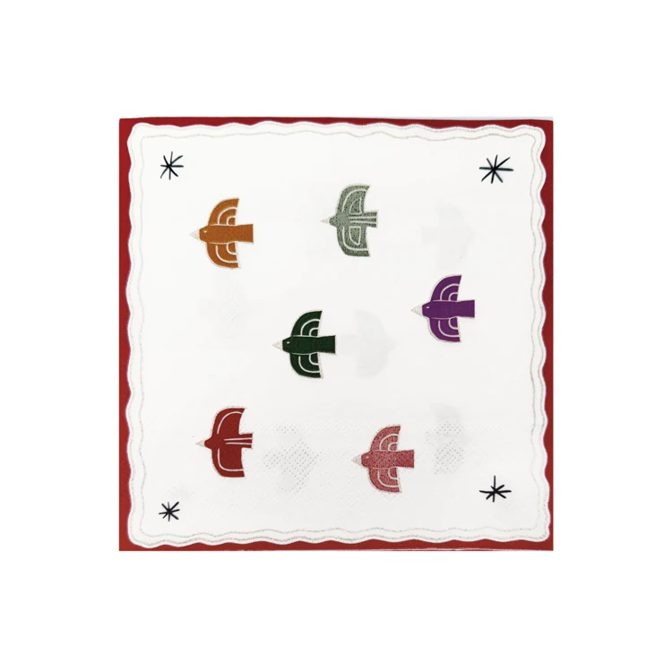 Papierservietten mit Vogelmotiv - 20er Set