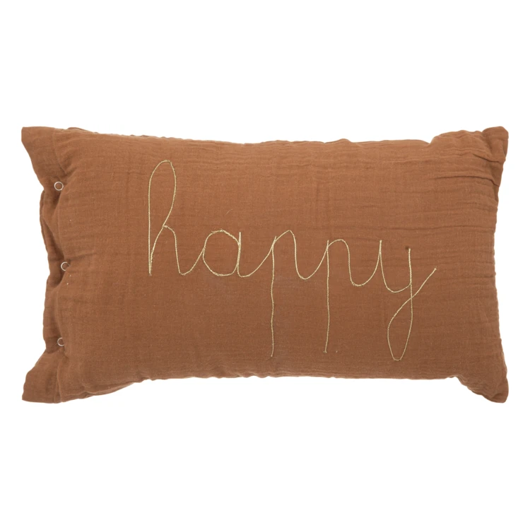 Coussin gaze de coton avec mot doux