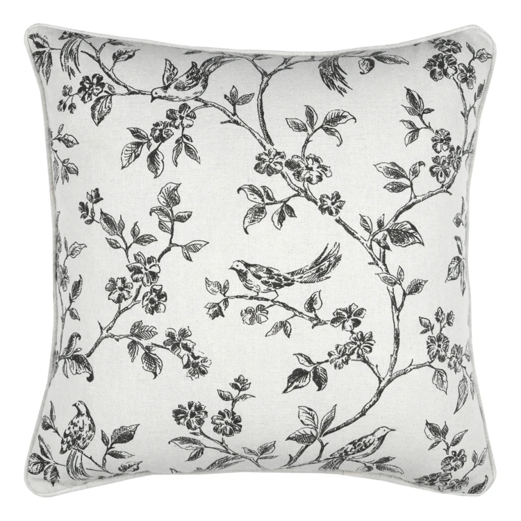 Coussin décoratif imprimé floral