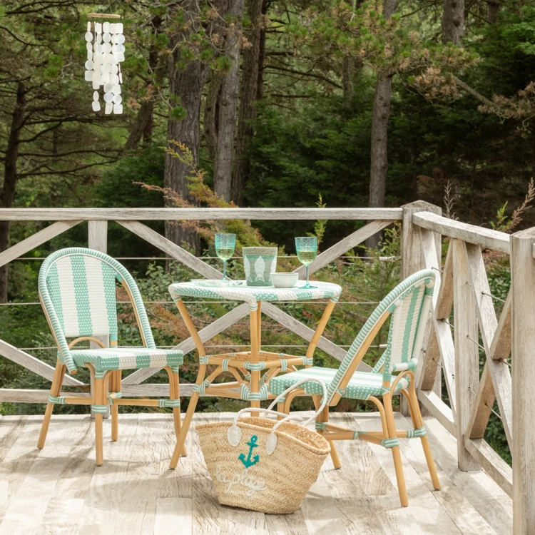 Geweven rotan tuinstoel