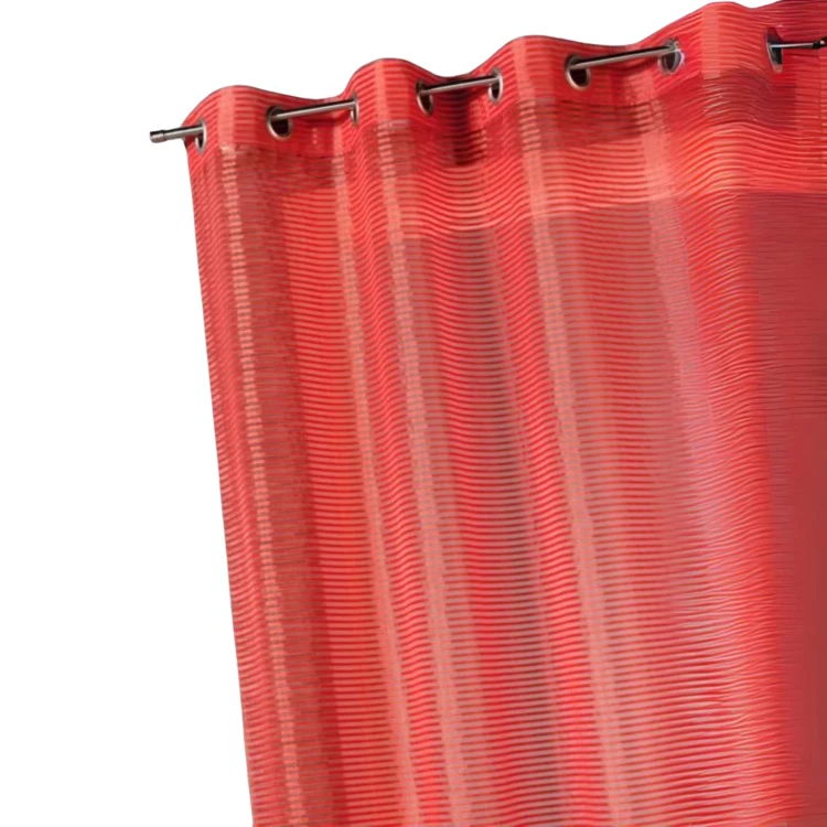 Voile de organza com riscas horizontais