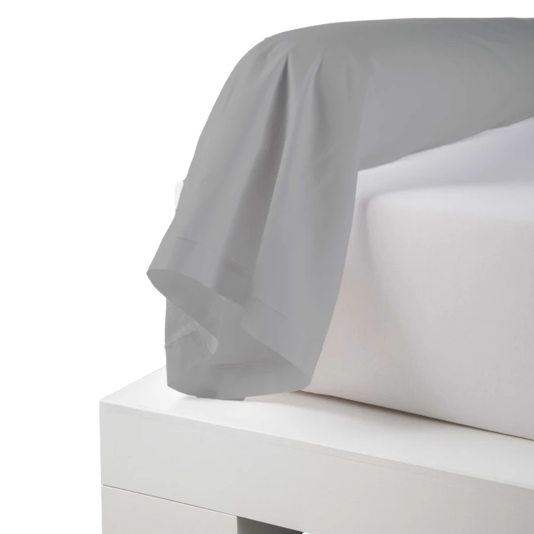 Taie de traversin percale de coton piquée unie