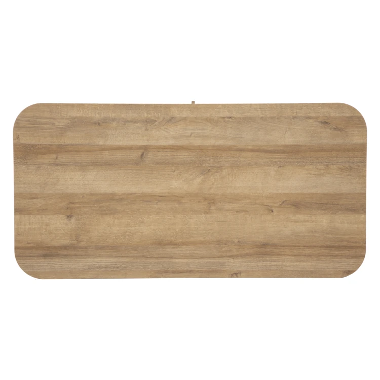 Mesa de centro com portas de correr caneladas