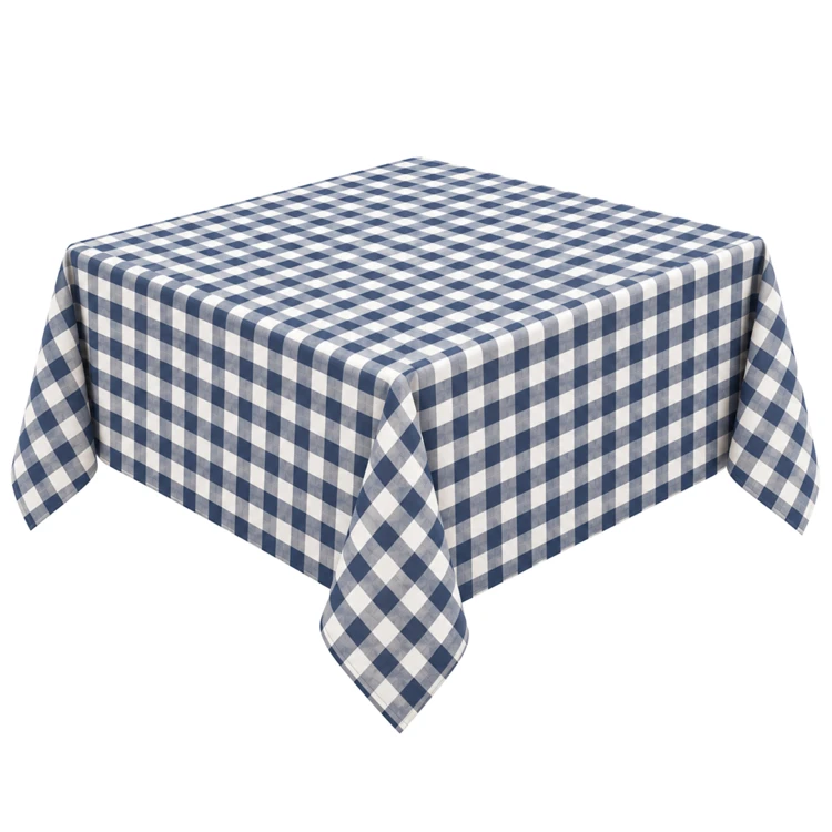 Nappe carrée en coton vichy