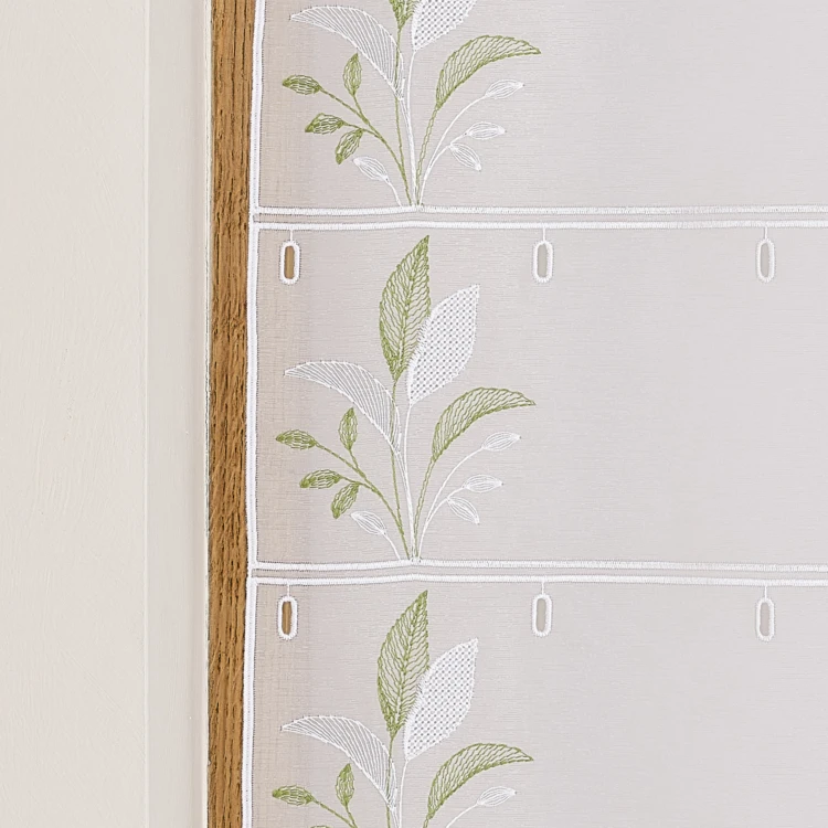 Modulable brodé à motif feuilles