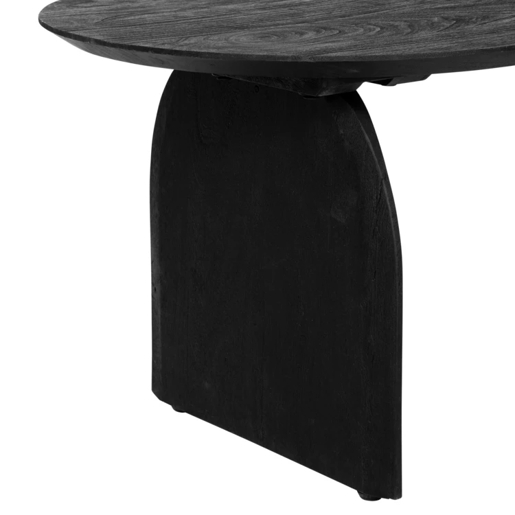 Table basse en manguier avec finition texturée