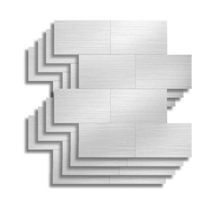 4er-Set selbstklebende 3D-Wandpaneele in Fliesenoptik