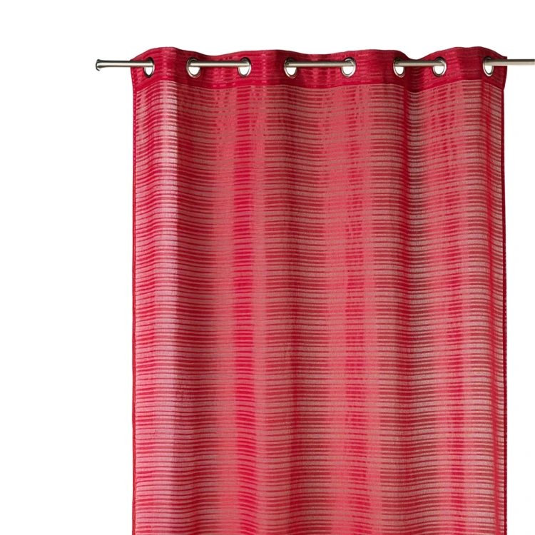 Voile de riscas horizontais tom sobre tom