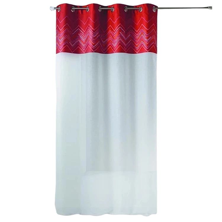 Jacquard-Vorhang mit Fischgrätenmuster