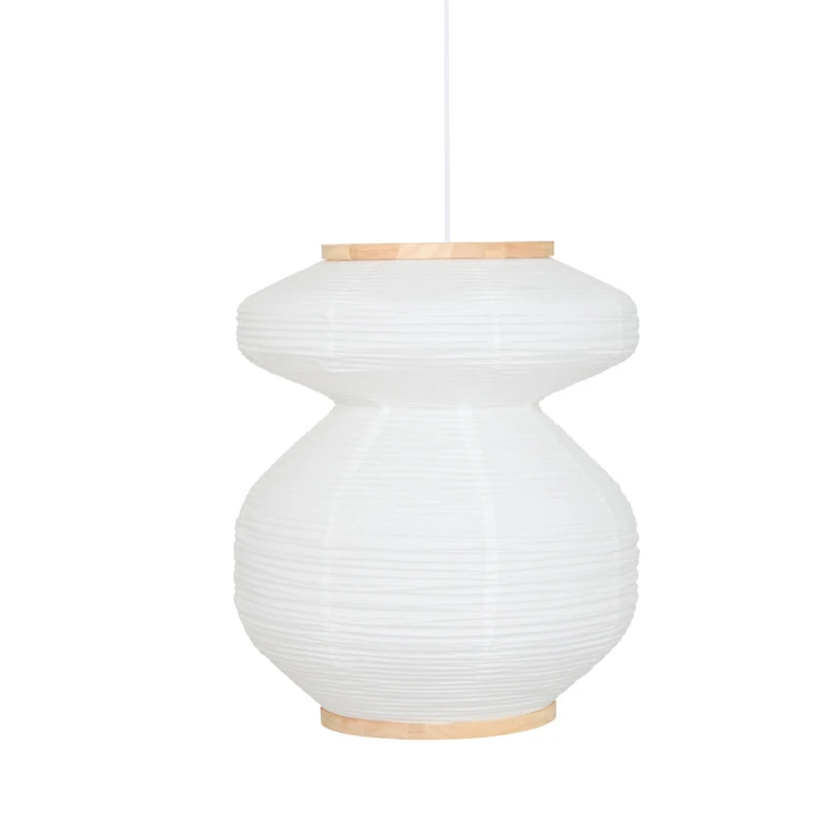 Luminária suspensa em papel escultural
