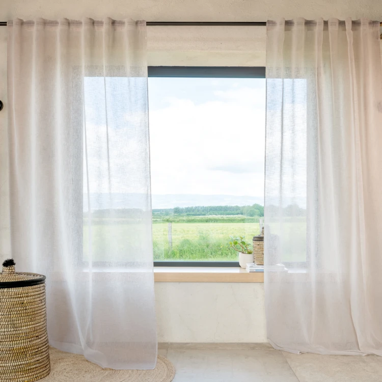 3-in-1-Vorhang mit Leinenoptik LUZ