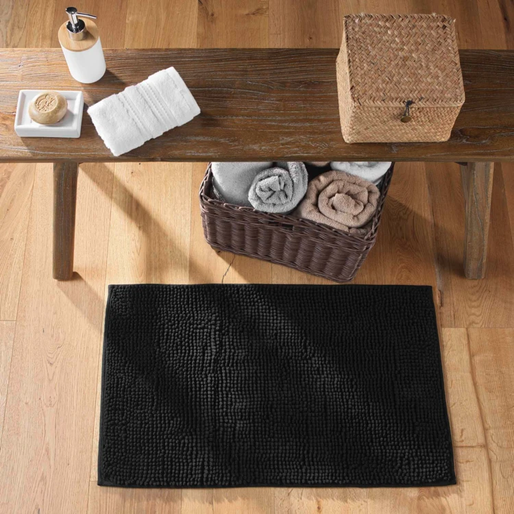 Tapis de bain en microfibre absorbante à picots