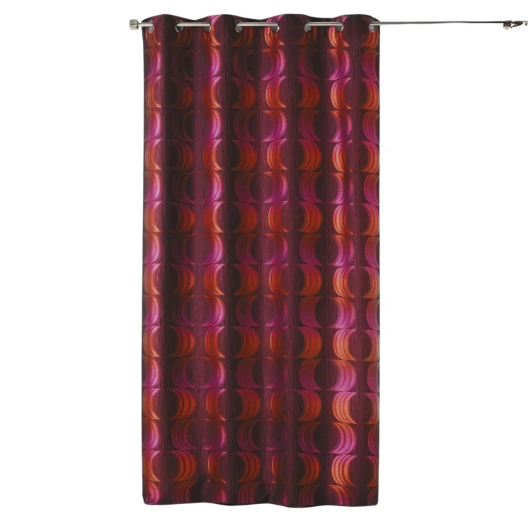 Jacquard-Lichtvorhang mit Halbmondmotiven