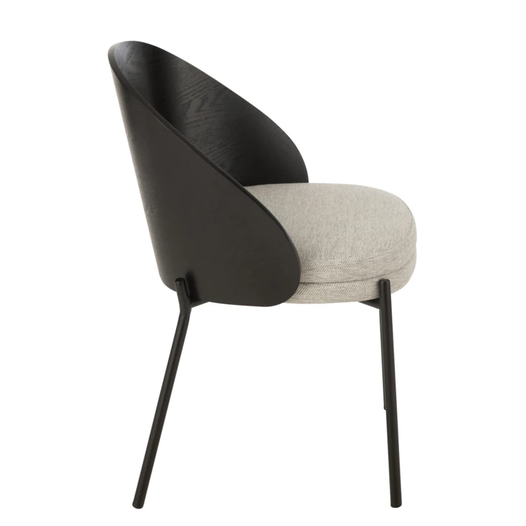Chaise design bois et métal