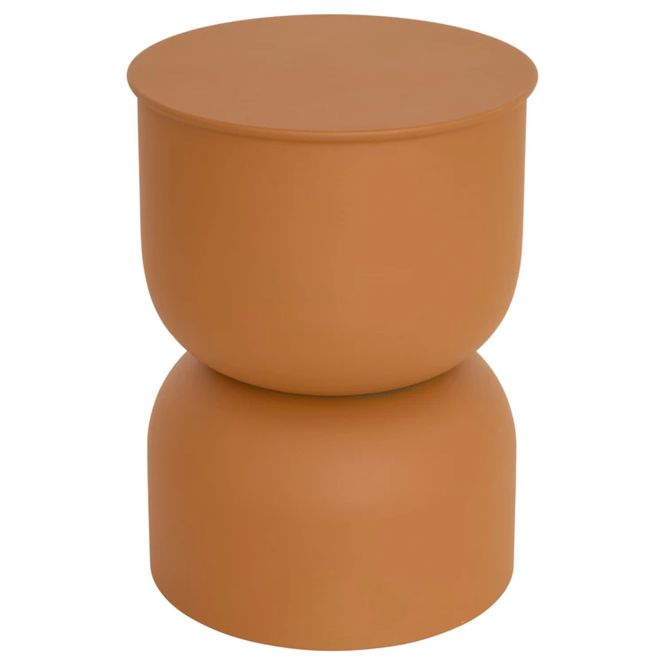 Table café en acier design totem