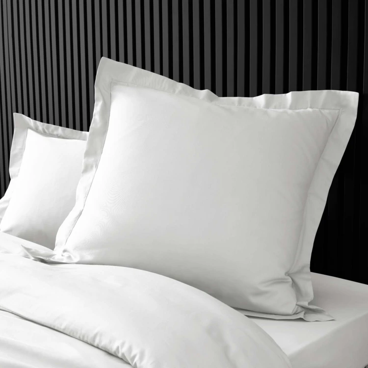 Taie d'oreiller volant plat 100% percale de coton ORIGINE