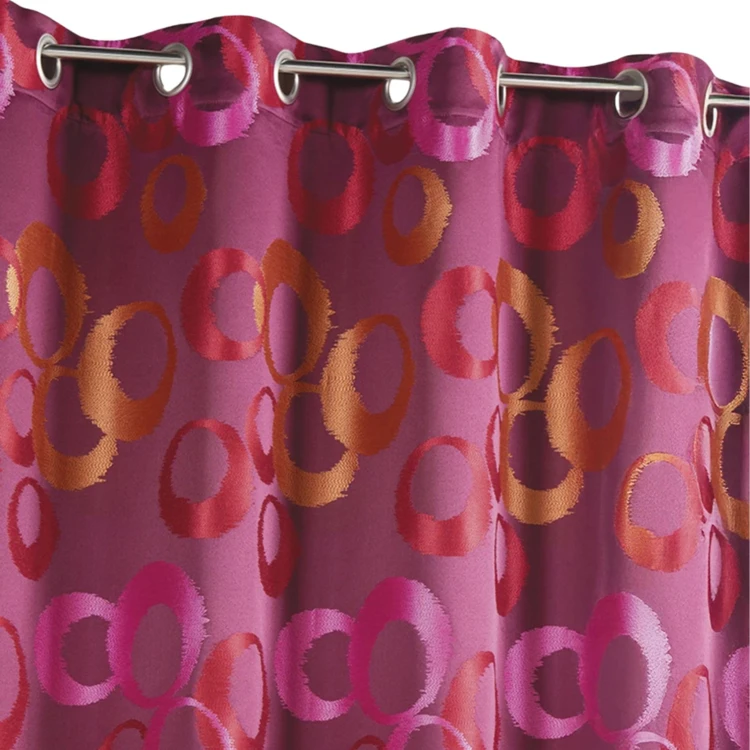 Cortina opaca de jacquard gráfico