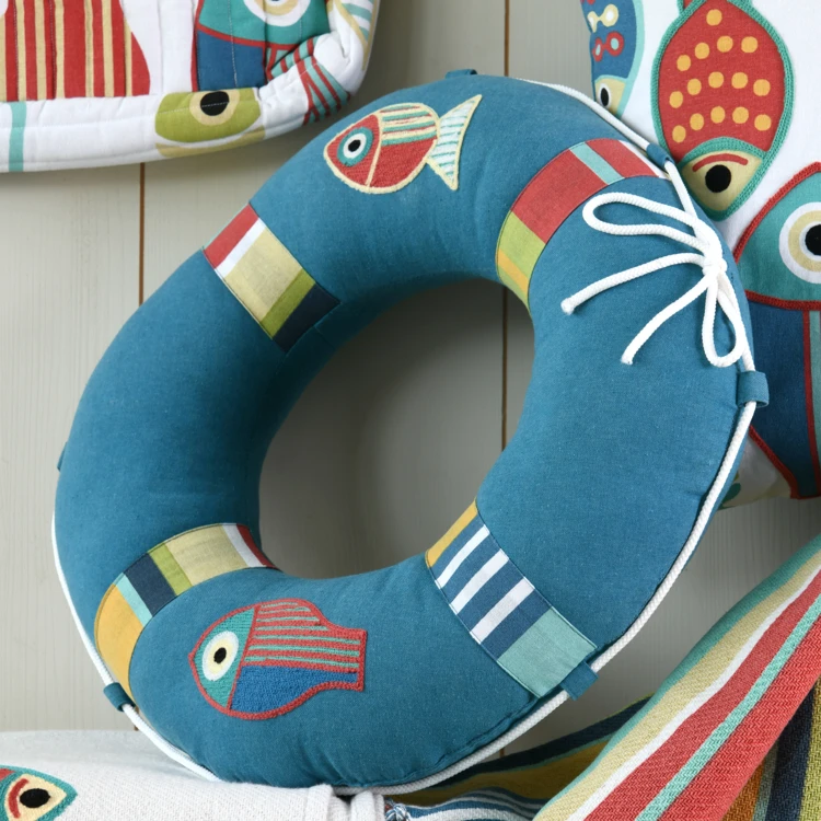 Coussin bouée polycoton