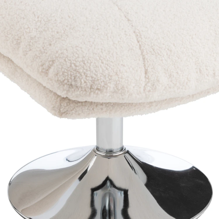 Fauteuil relax et repose pied effet velours texturé
