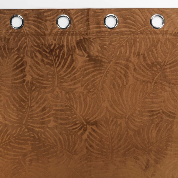 Cortina opaca de terciopelo en relieve