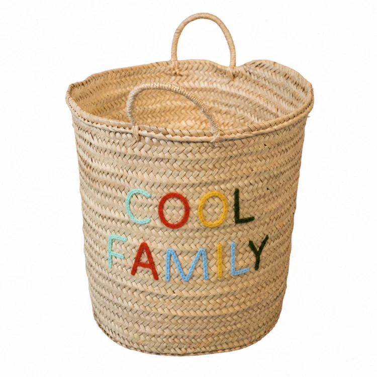 Panier de rangement tressé COOL FAMILY