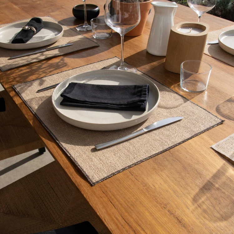 Set de table en jute enduite