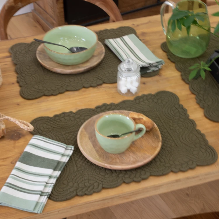 Set de table morphée coton matelassé