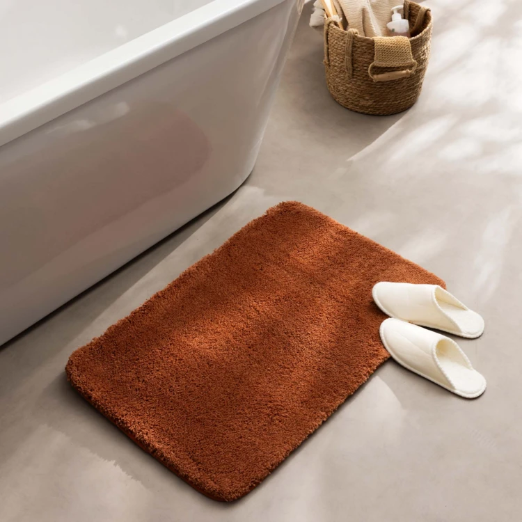 Tapis de bain antidérapant en microfibre