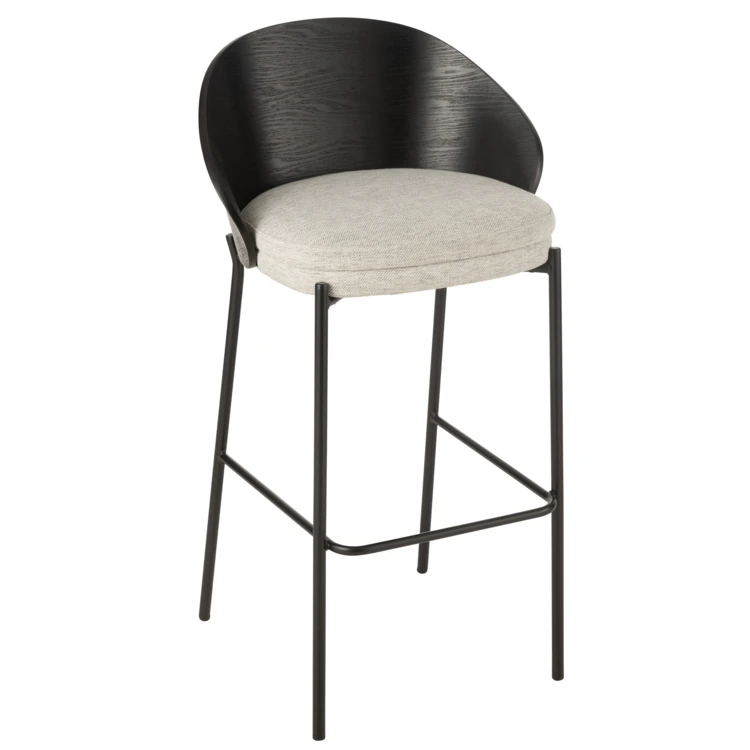Chaise de bar design et bicolore