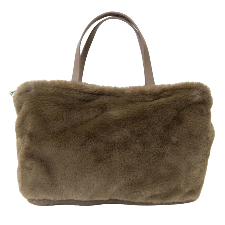 Bolso de piel sintética con asa y correa desmontable