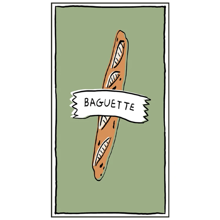 Lote de 15 servilletas baguette