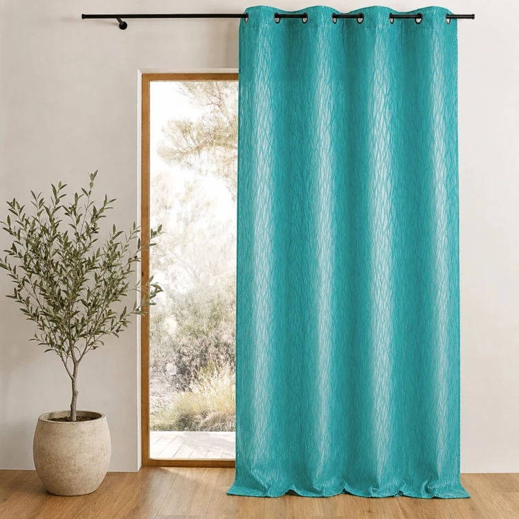 Cortina difusora de jacquard estampado