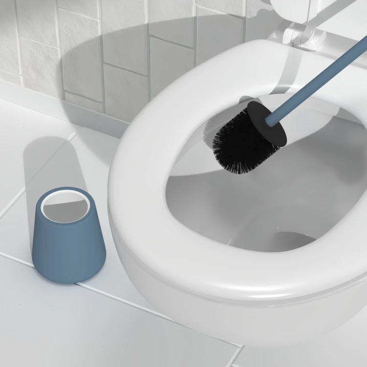 Toilettenbürste mit Halter aus Feinsteinzeug