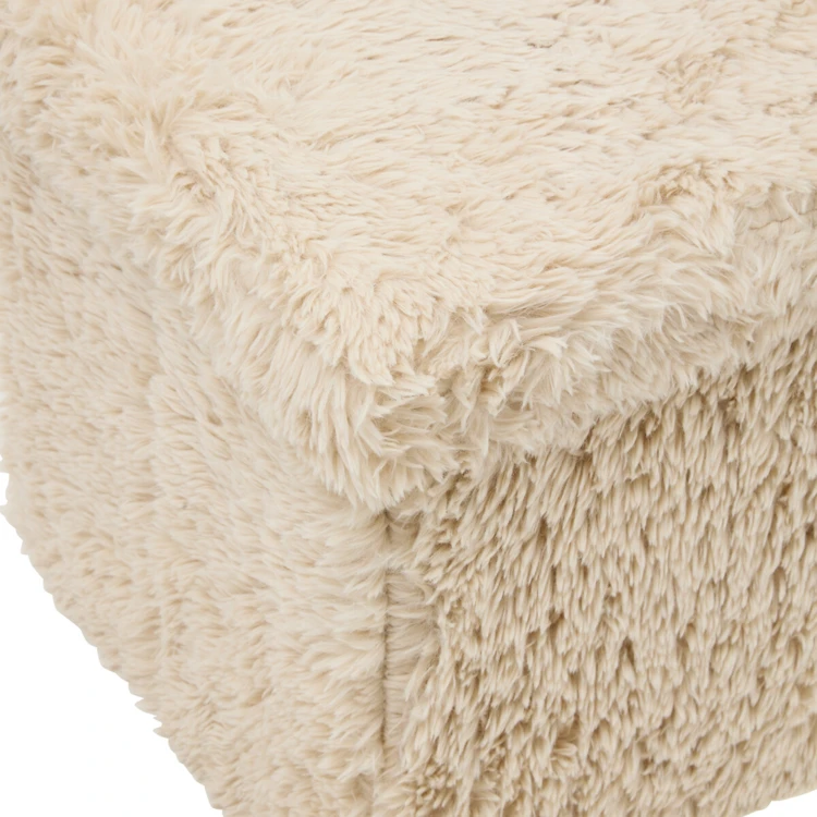 Pouf coffre pliable avec rangement