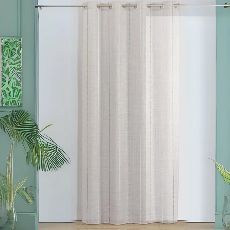 Cortina de jacquard y estameña
