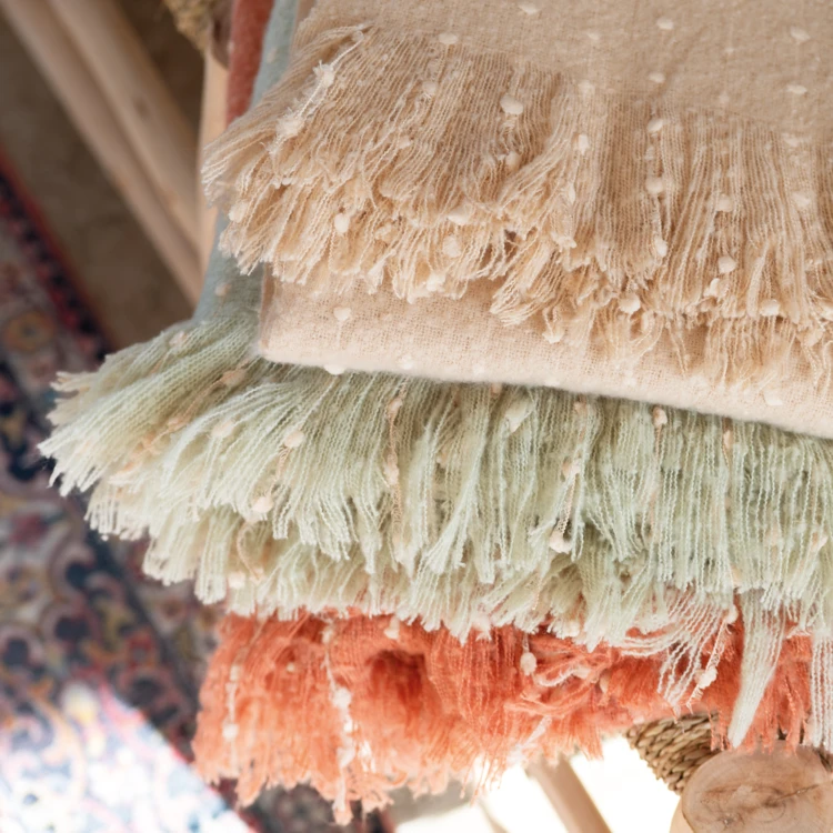 Bedloper / Gestippelde mohair stola