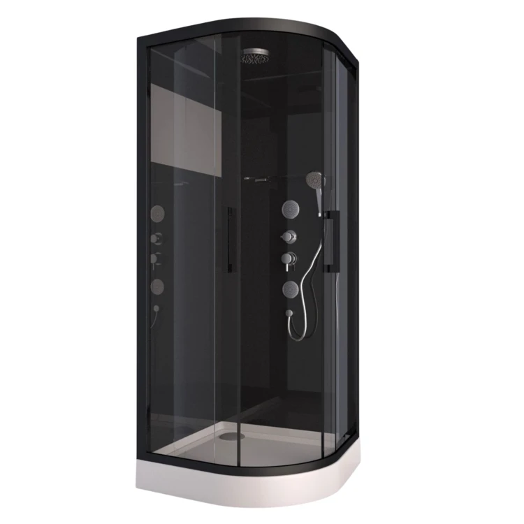 Cabine de Douche Black Mirror 2 Ronde
