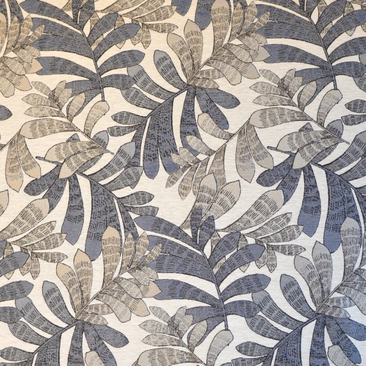 Dämpfender Jacquard-Vorhang mit Pflanzenmotiven