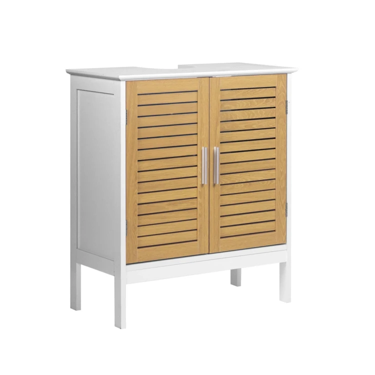 Mobile sottolavabo da bagno con porte a persiana