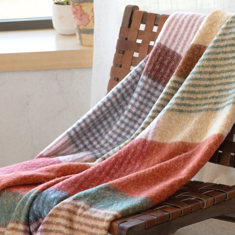 Zachte mohair plaid