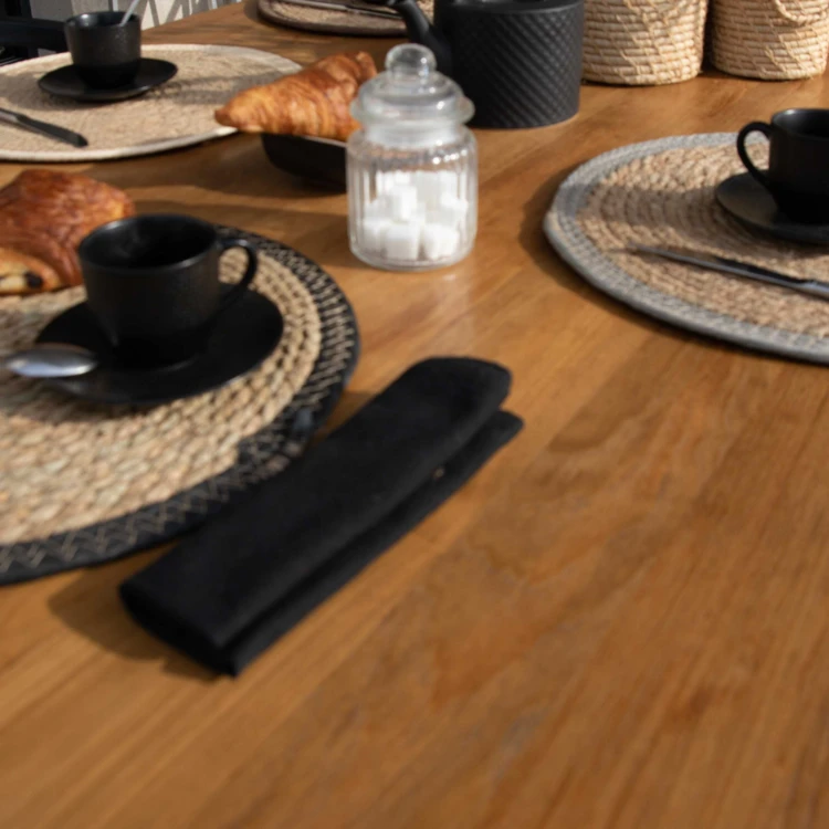 Set de table rond en jute rigide tressée