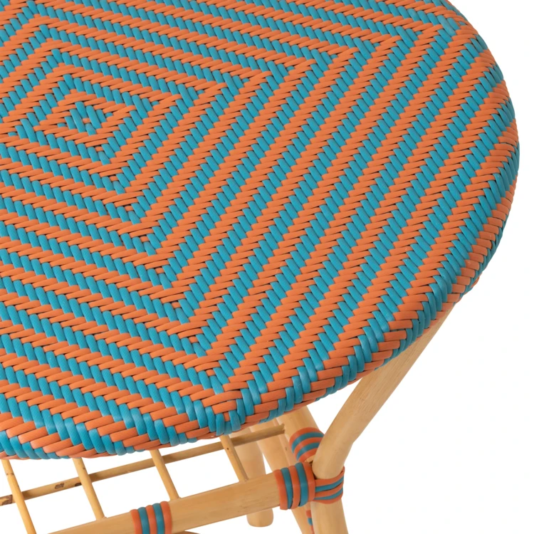 Ronde rieten tuintafel