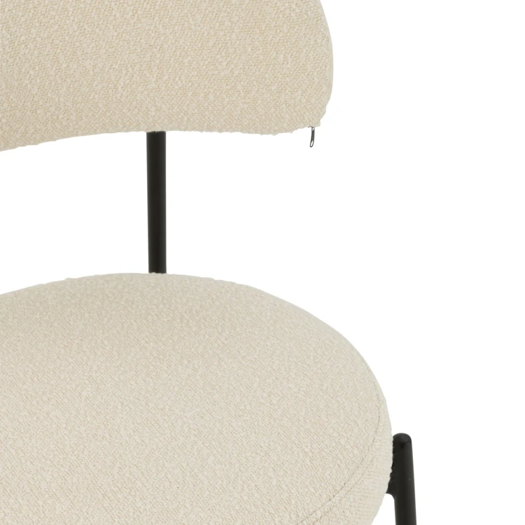 Chaise salon effet bouclette