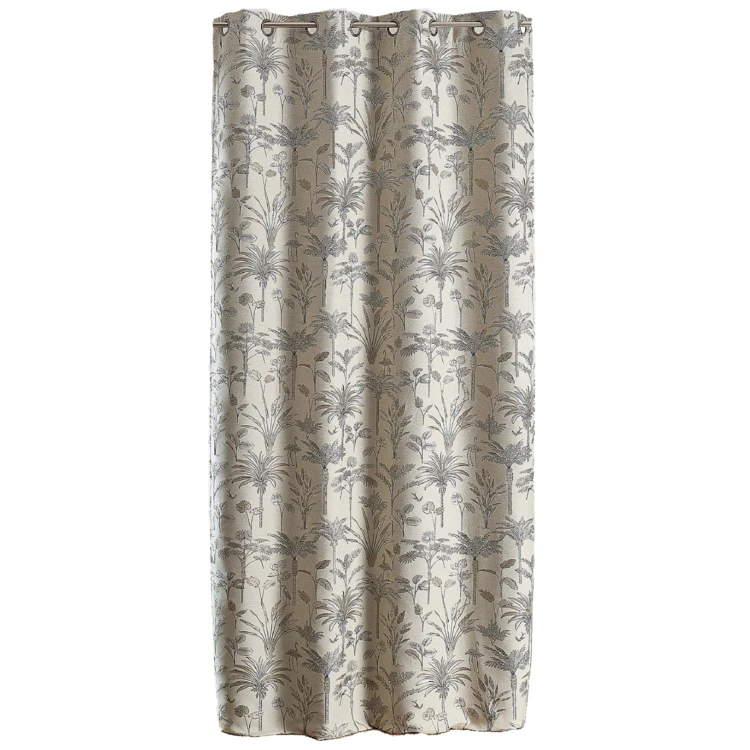 Exotischer Jacquard-Vorhang mit Palmenmotiv